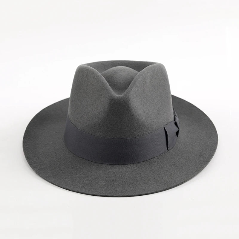 Wool Fedora Hat NZ – Wide Brim Felt Fedora with Satin Lining