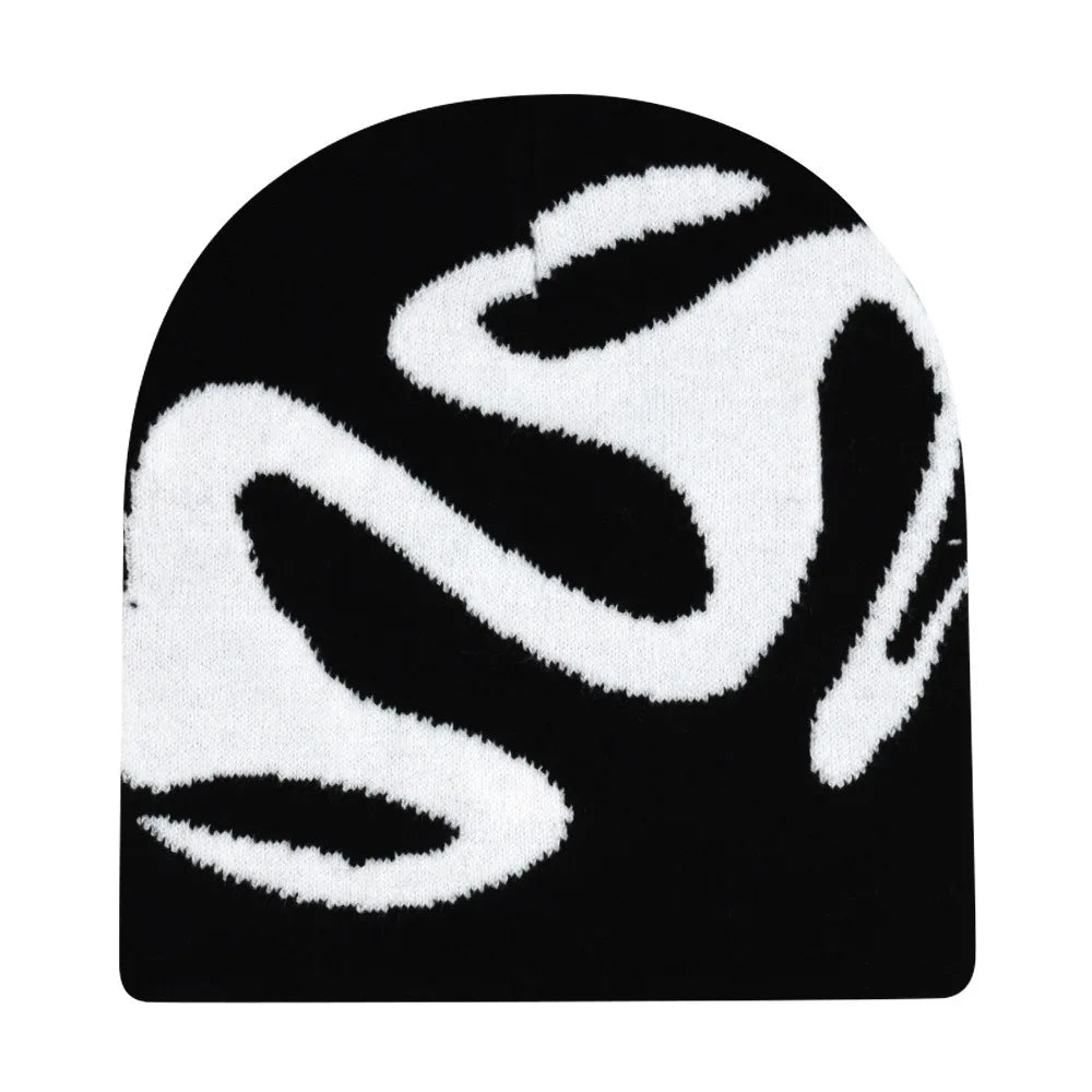 The Windermere | Neutral Jacquard Knitted Pullover Beanie | Urban Caps NZ