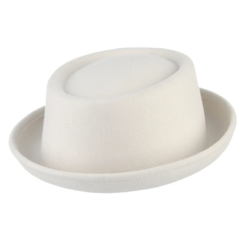 Paris Noir Wool Felt Pork Pie Hat | Urban Caps