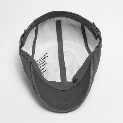 Embroidered Cotton Ivy Cap | Autumn Heritage Flat Cap | Urban Caps NZ