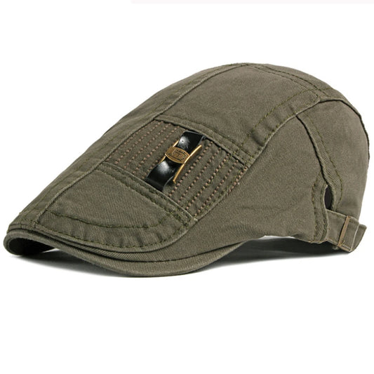 Buxton Cotton Ivy Cap in Army Green