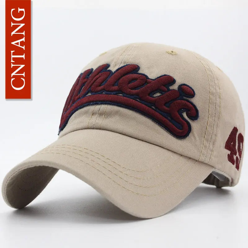 Big Letter Embroidered Baseball Cap | Casual Sports Cap | Urban Caps NZ