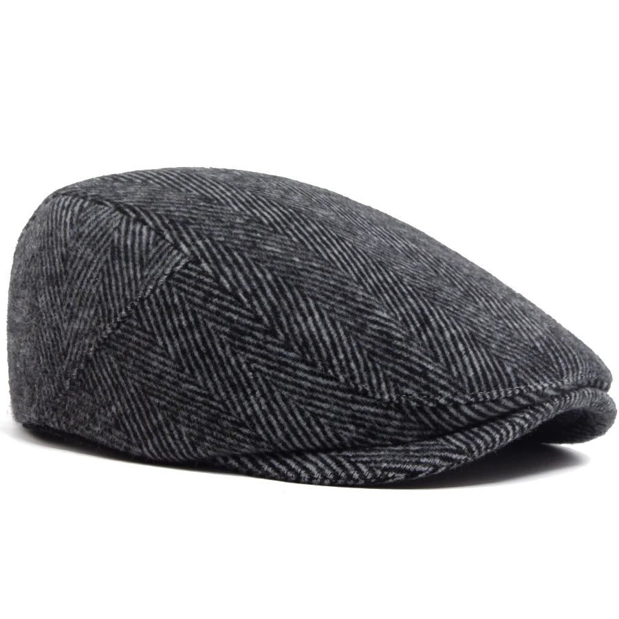 Heritage Herringbone Ivy Cap | Highland Winter Flat Cap | Urban Caps NZ