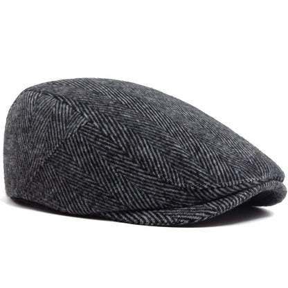 Heritage Herringbone Ivy Cap | Highland Winter Flat Cap | Urban Caps NZ