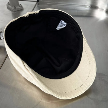 Torino XL Cotton Flat Cap – Extra Large Newsboy Cap for Men & Women (55–65cm)