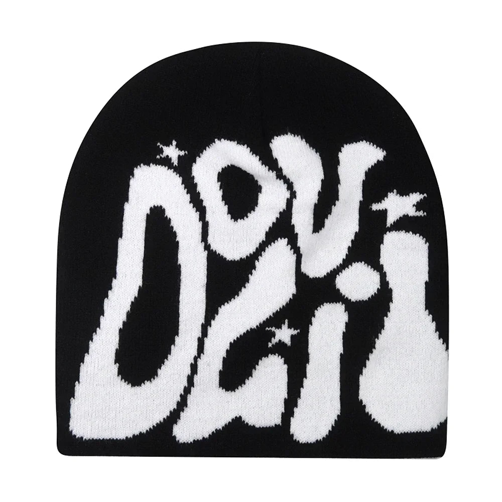 The Skullcap | Y2K Letter Knitted Hip Hop Beanie | Urban Caps NZ