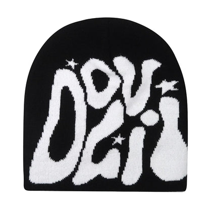 The Skullcap | Y2K Letter Knitted Hip Hop Beanie | Urban Caps NZ