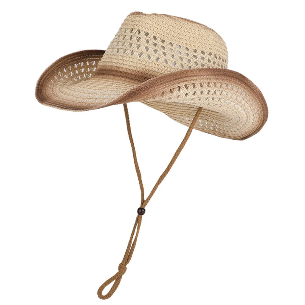 Matlock Wide-Brim Straw Hat in Light Coffee