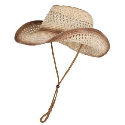 Matlock Wide-Brim Straw Hat in Light Coffee