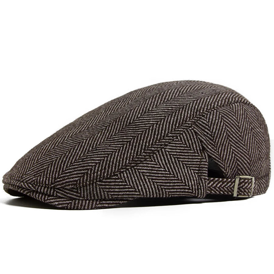 Heritage Herringbone Ivy Cap | British Country Flat Cap | Urban Caps NZ