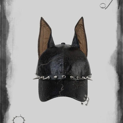 Rebel Doberman Ear Baseball Cap in A