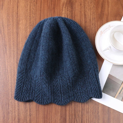 The Glencoe | 100% Wool Wavy Edge Knitted Winter Beanie | Urban Caps NZ
