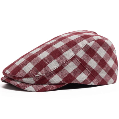 Vintage Plaid Ivy Cap | Traditional Country Flat Cap | Urban Caps NZ
