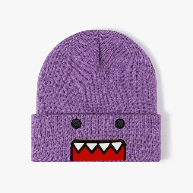 The Domo | Cartoon Character Embroidered Knitted Beanie | Urban Caps NZ
