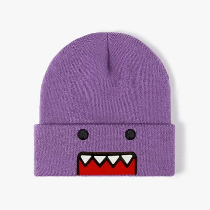 The Domo | Cartoon Character Embroidered Knitted Beanie | Urban Caps NZ