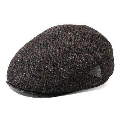 The Dingle | Unisex Wool Tweed Herringbone Irish Flat Cap | Urban Caps NZ