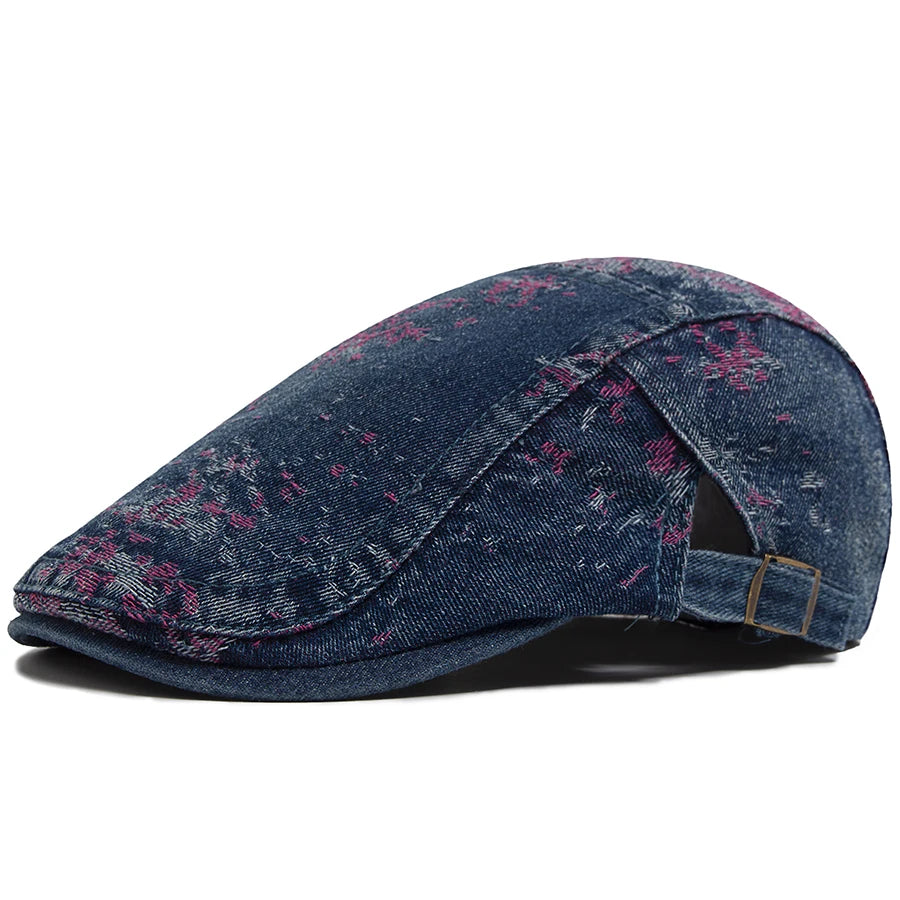 Floral Print Cotton Ivy Cap | Country Garden Flat Cap | Urban Caps NZ