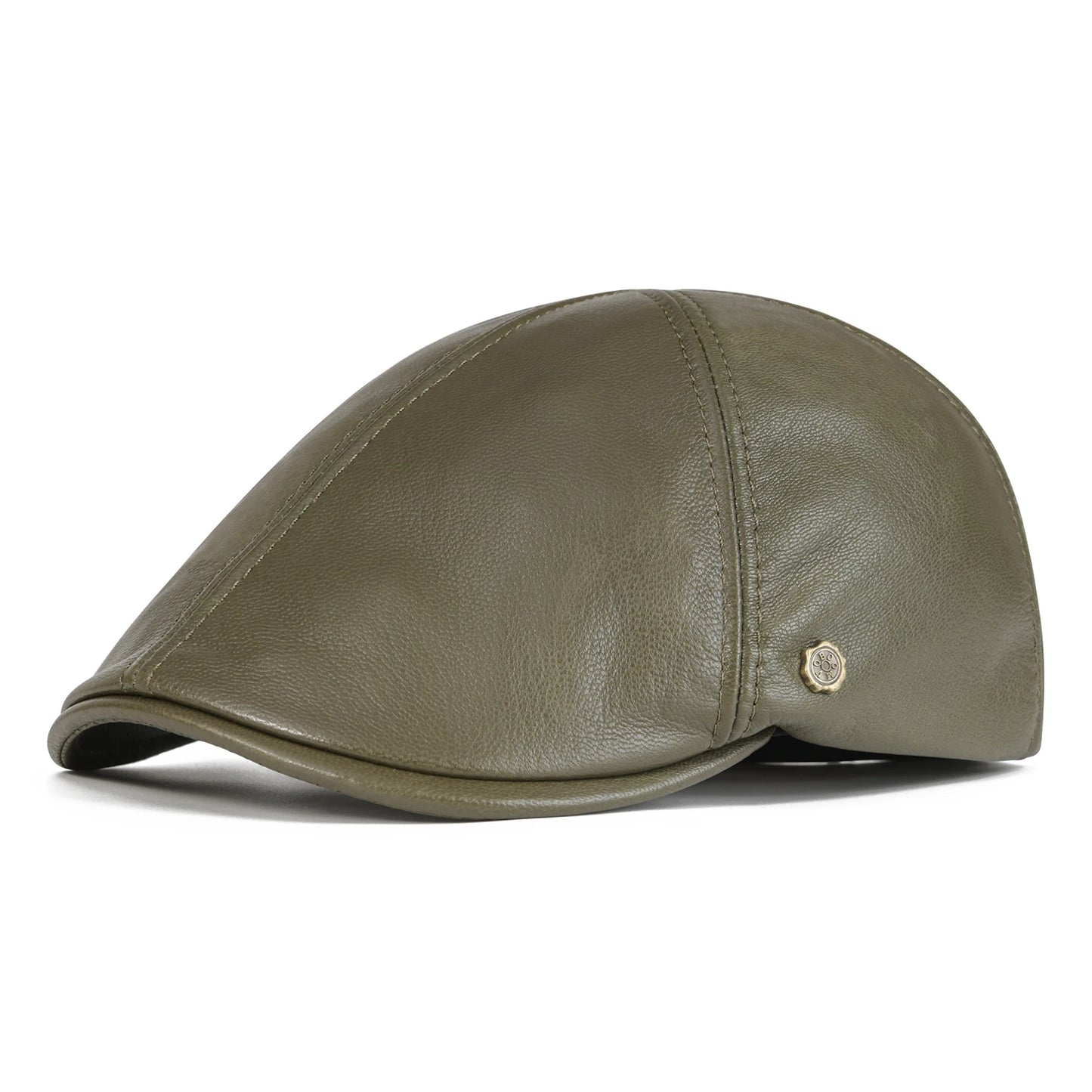 The Brompton | Men's Premium Leather Ivy Flat Cap | Urban Caps NZ