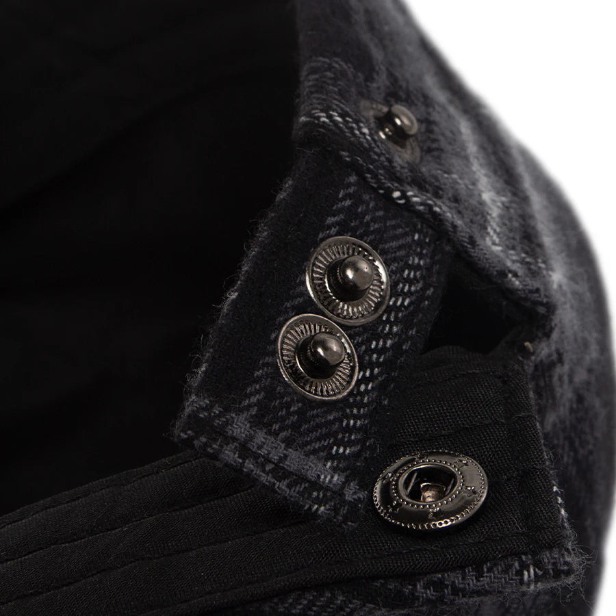 Thin Plaid Herringbone Ivy Cap | Heritage Flat Hat | Urban Caps NZ