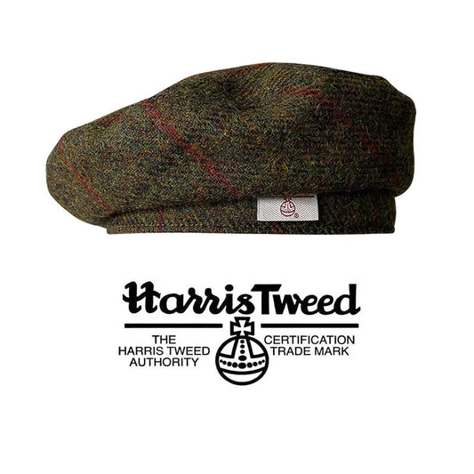 Premium Adjustable Harris Tweed Newsboy Cap | 100% Pure Wool | Urban Caps