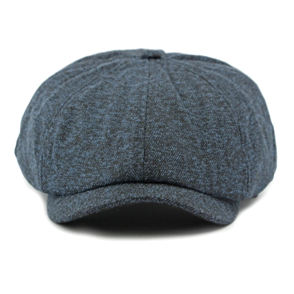 Bordeaux Striped Octagonal Beret