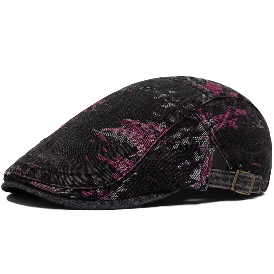 Floral Print Cotton Ivy Cap | Country Garden Flat Cap | Urban Caps NZ