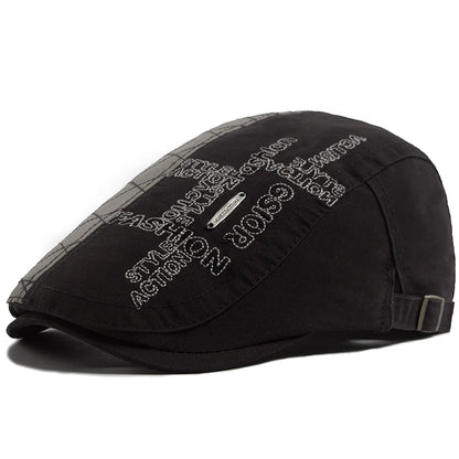 Embroidered Letter Label Ivy Cap | Outdoor Flat Cap | Urban Caps NZ