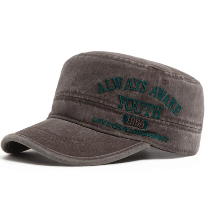 Retro Embroidered Cotton Military Cap | Outdoor Army Cap | Urban Caps NZ