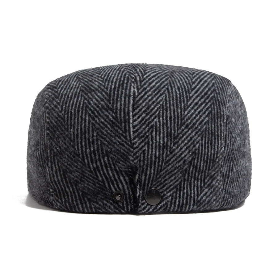 Heritage Herringbone Ivy Cap | Highland Winter Flat Cap | Urban Caps NZ