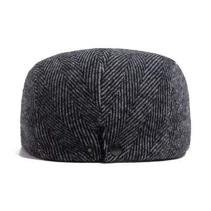 Heritage Herringbone Ivy Cap | Highland Winter Flat Cap | Urban Caps NZ