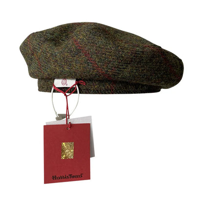 Premium Adjustable Harris Tweed Newsboy Cap | 100% Pure Wool | Urban Caps