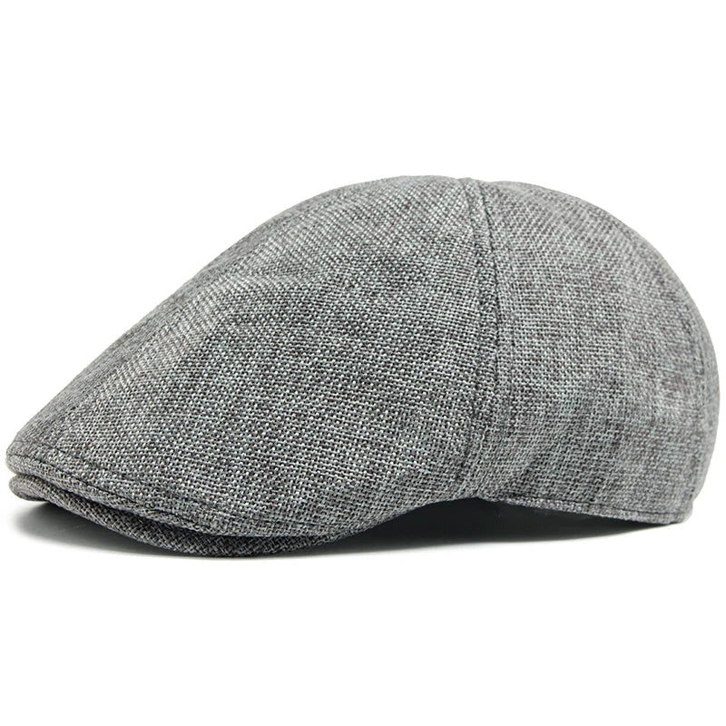 Luxury Linen Ivy Cap | Breathable Summer Flat Hat | Urban Caps NZ