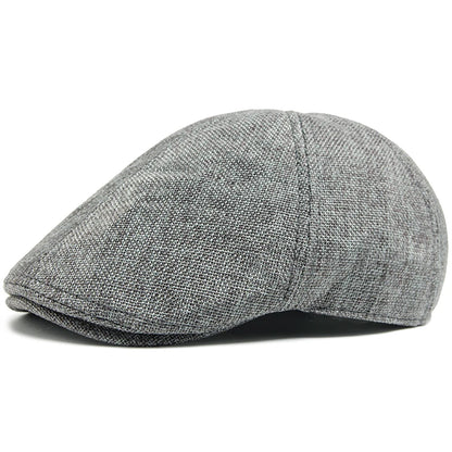 Luxury Linen Ivy Cap | Breathable Summer Flat Hat | Urban Caps NZ