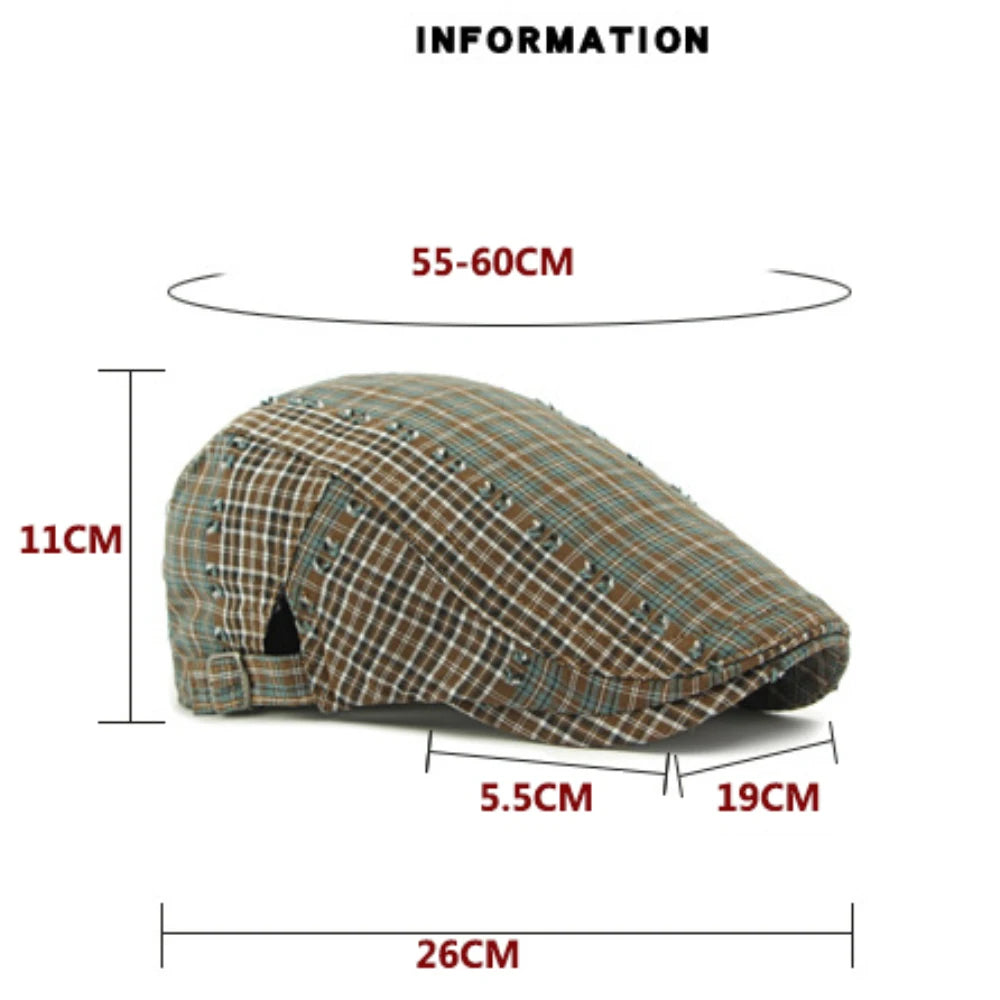 Colchester Plaid Artist Beret