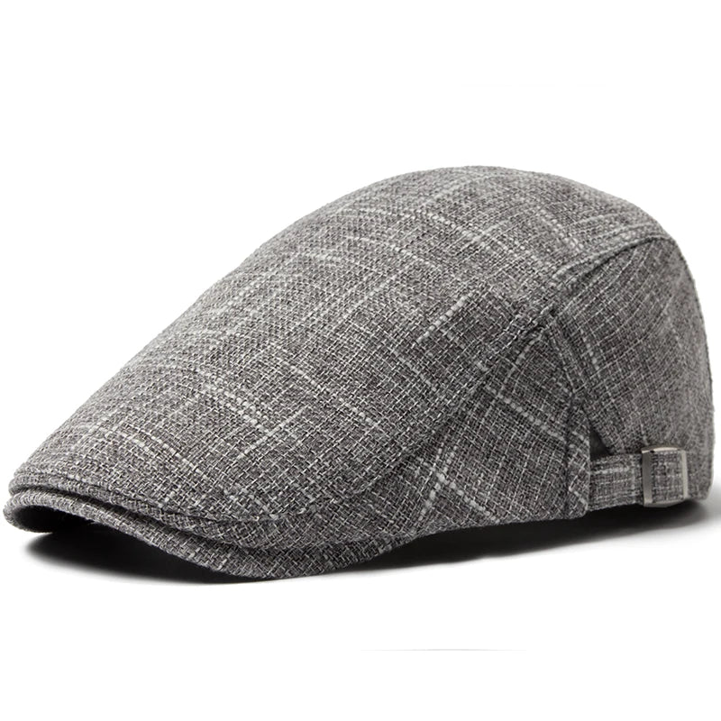 Classic Linen Duckbill Ivy Cap | Summer Flat Cap | Urban Caps NZ