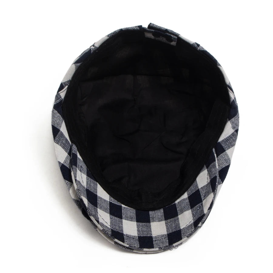 Vintage Plaid Ivy Cap | Traditional Country Flat Cap | Urban Caps NZ