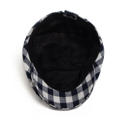 Vintage Plaid Ivy Cap | Traditional Country Flat Cap | Urban Caps NZ