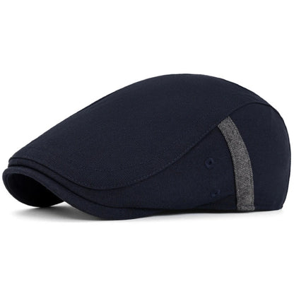 Marseille Patchwork Artist Beret in Navy Blue