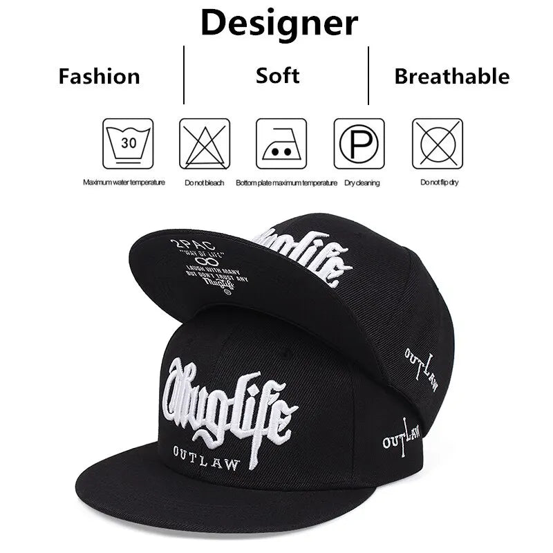 The Hackney | Street Life Embroidery Adjustable Snapback Cap | Urban Caps NZ