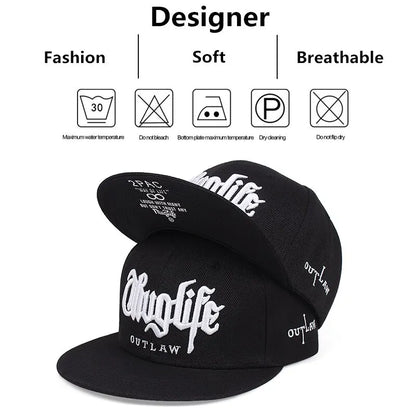 The Hackney | Street Life Embroidery Adjustable Snapback Cap | Urban Caps NZ