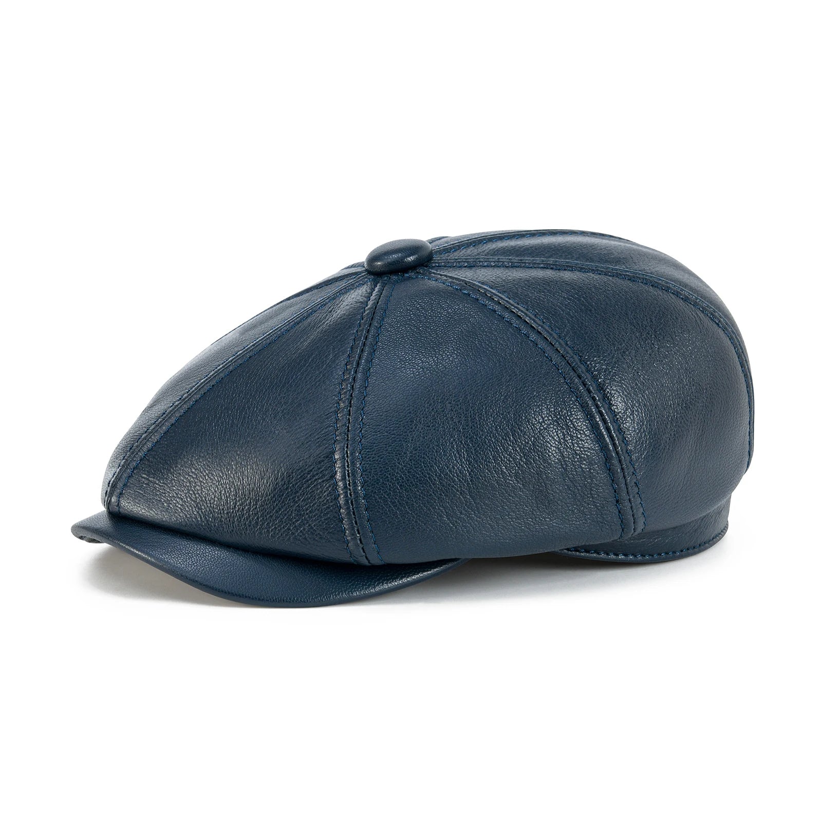 The Belgravia | Premium Leather 8-Panel Newsboy Cap | Urban Caps NZ