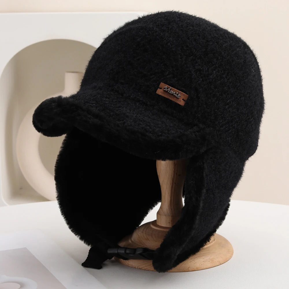 Karelia Fleece-Lined Riding Hat in Black