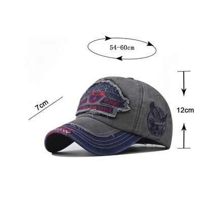 Pentagram Letter Embroidered Baseball Cap | Summer Sports Cap | Urban Caps NZ