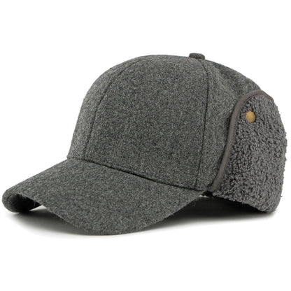 Wandsworth Fleece-Lined Baseball Cap in Middle Grey