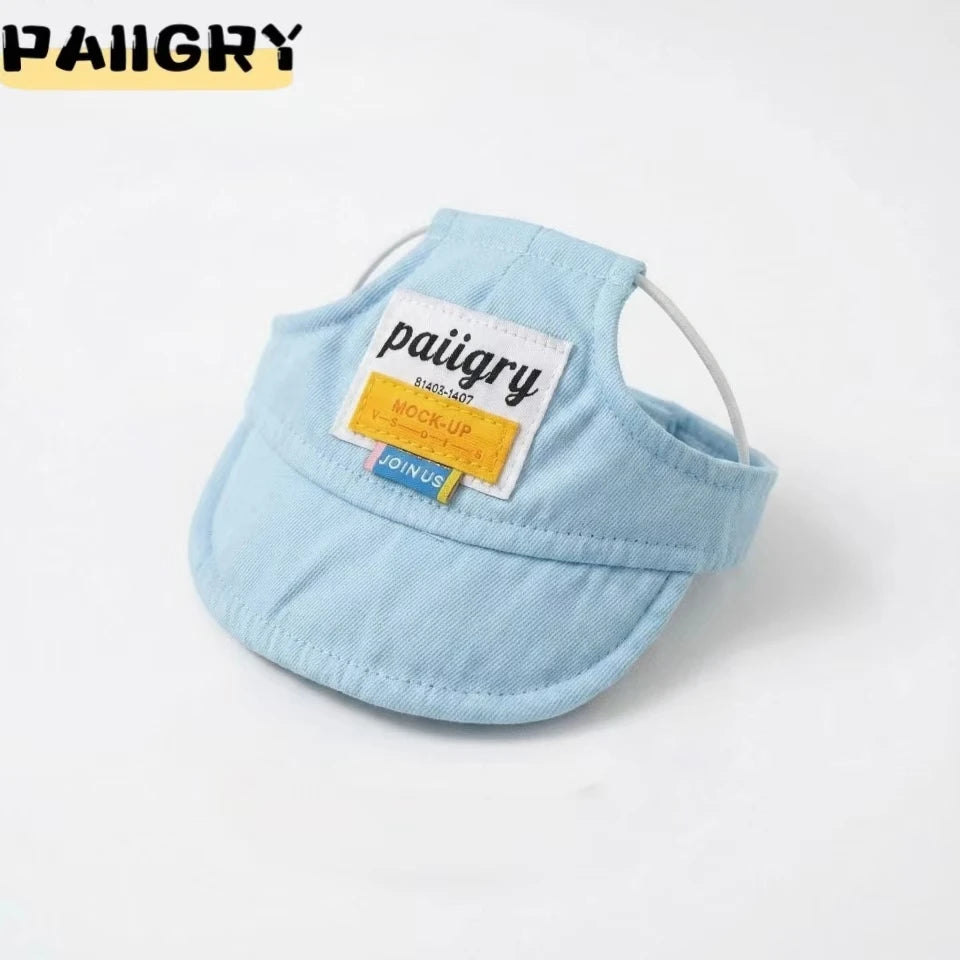Dog sun visor cap in pink