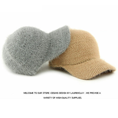 Bermondsey Rabbit Fur-Trim Baseball Cap