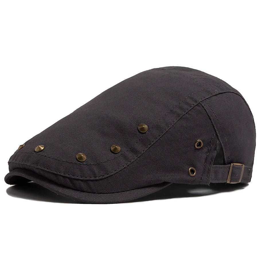 Solid Cotton Rivet Ivy Cap | Modern Country Flat Cap | Urban Caps NZ