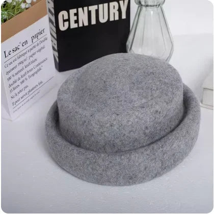 Provence Wool Beret in Gray