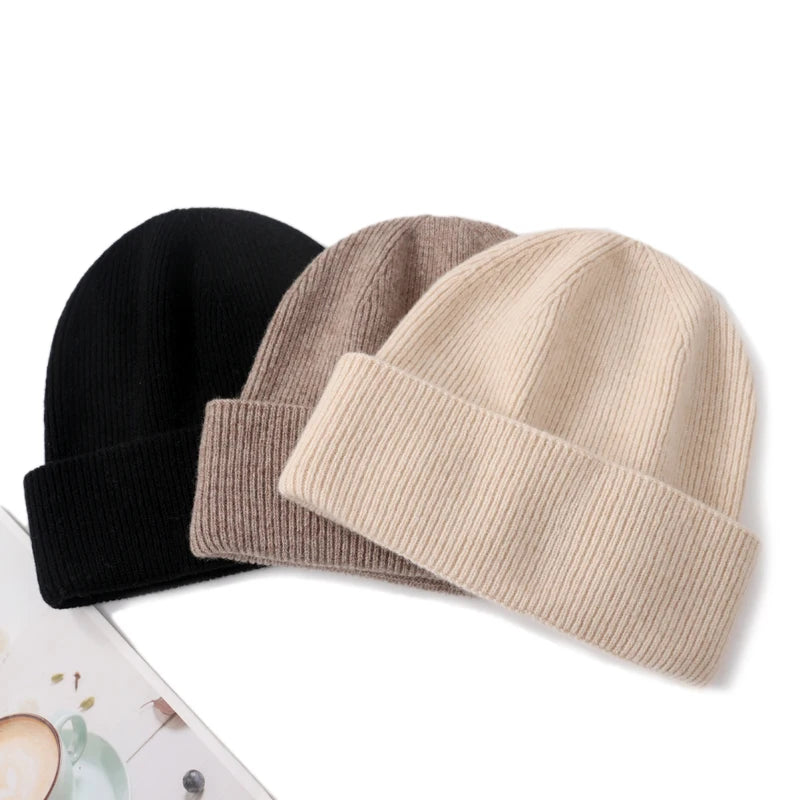 The Cortina | Women's 100% Pure Cashmere Knitted Beanie | Urban Caps NZ