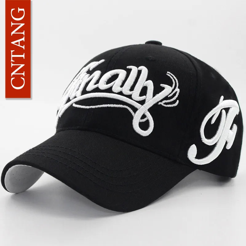 Big Letter Embroidered Baseball Cap | Casual Sports Cap | Urban Caps NZ
